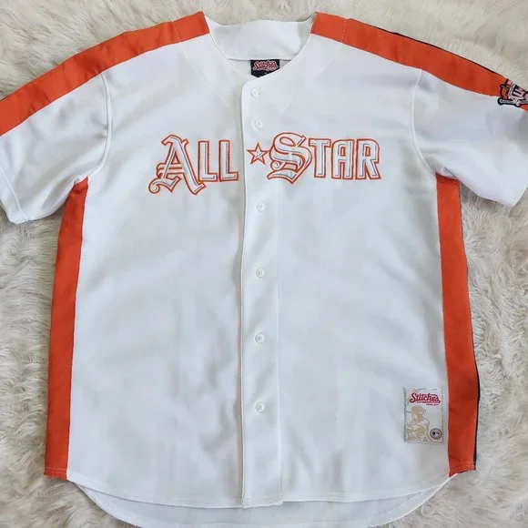 Vintage 2005 Stitches All Start Game Detroit Tigers Baseball Jersey Size XL - Picture 2 of 10